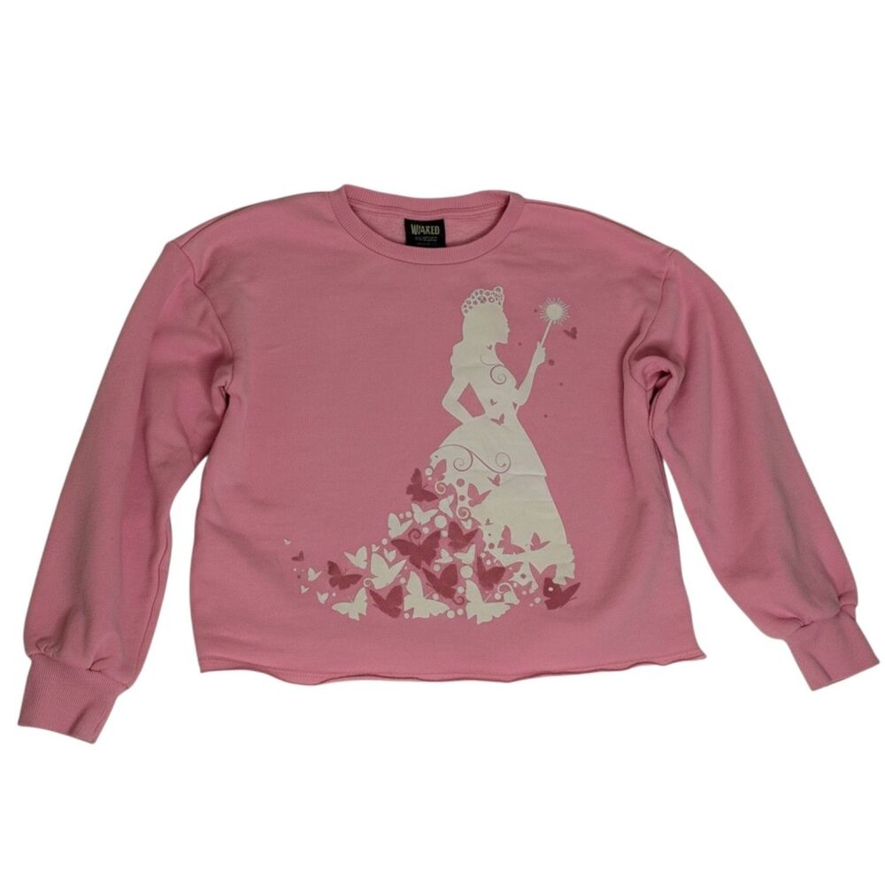 Paul Tazewell Wicked Sweatshirt Graphic Glinda Butterfly Girls L 10 12